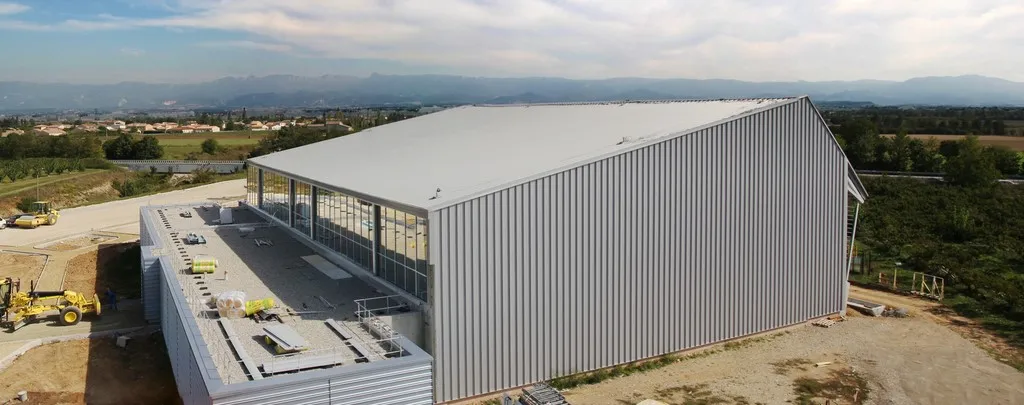 photo aerienne depuis nacelle.